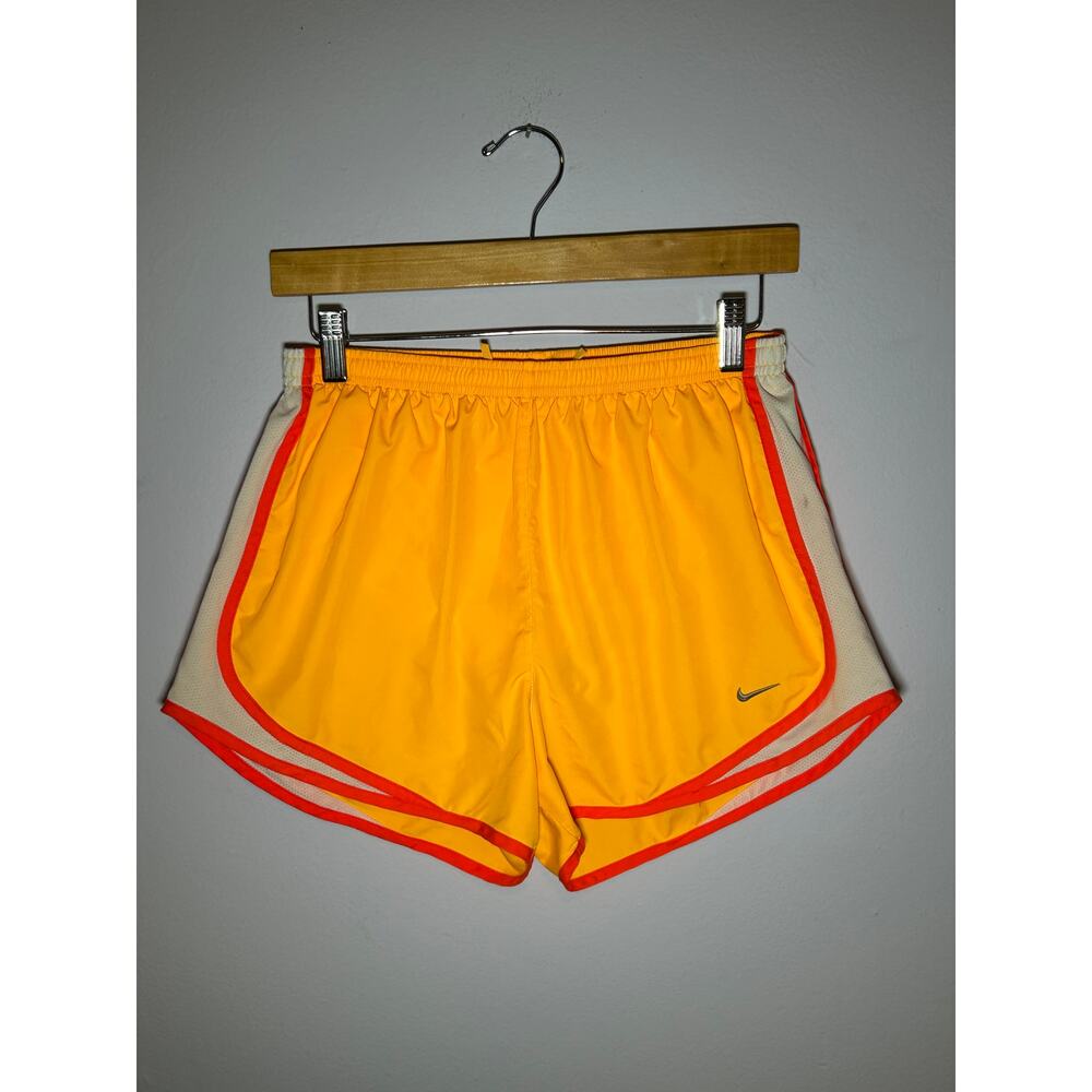 Orange Pink Nike Dri-FIT Lined Running Shorts | Marathon 10K Race - (Women's M)